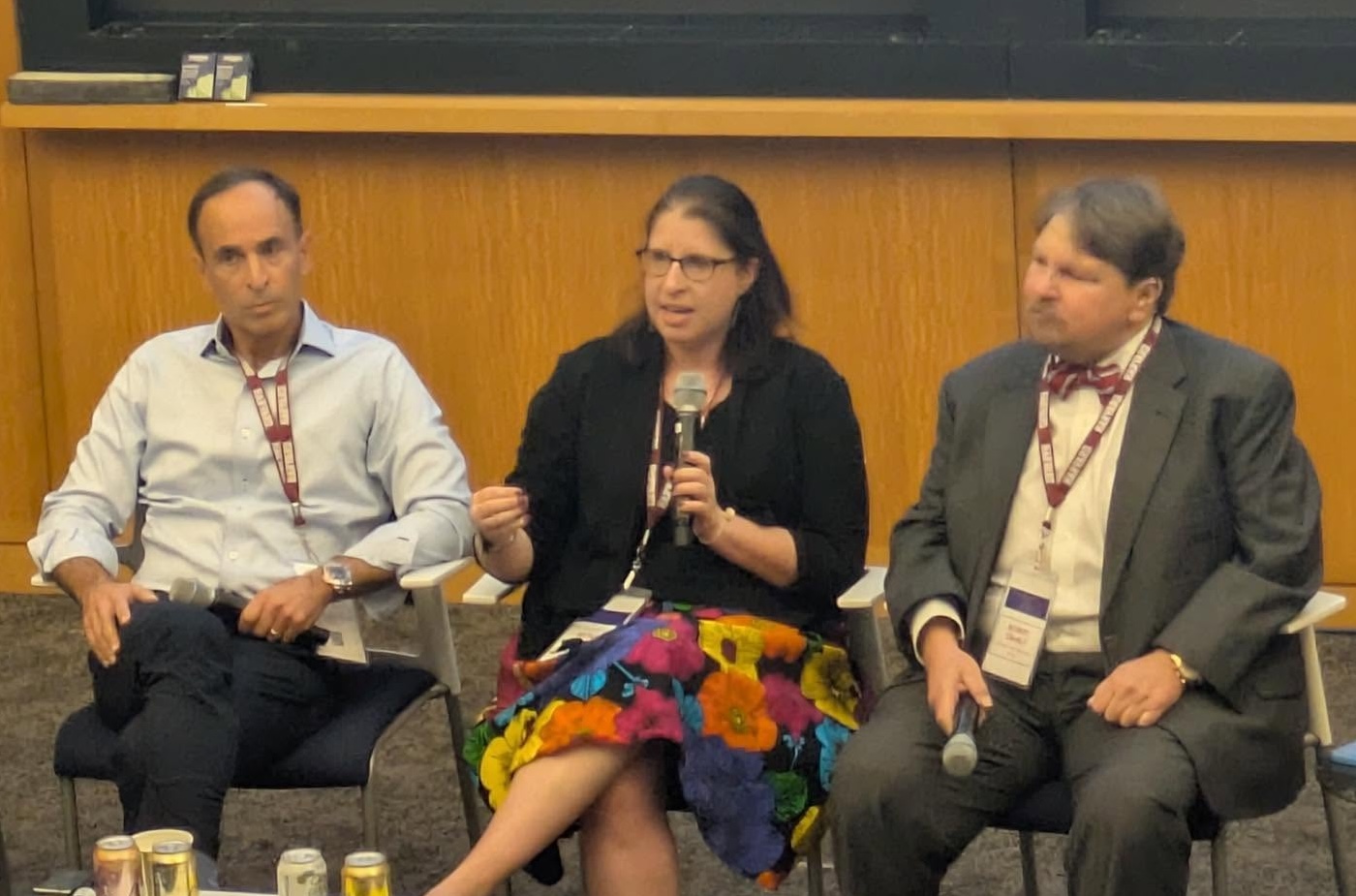 Natalie Jackson speaking on a seated panel